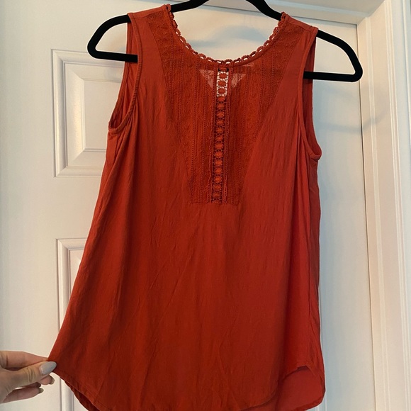 Women’s Nordstrom Ro & De Sleeveless Lace Blouse size XS - Picture 3 of 13